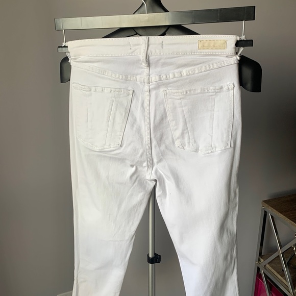 Abercrombie white high rise / high waisted skinny jeans 2 - Picture 3 of 5